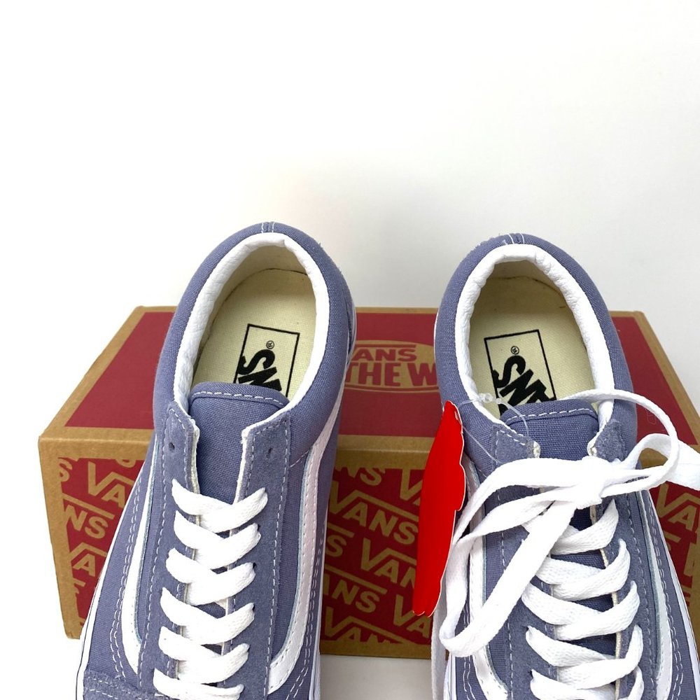 VANS  Old Skool Granite Blue Suede Women's - Picture 4 of 9